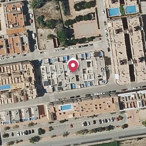 Vista aérea del bien 1: Vivienda, Formentera del Segura