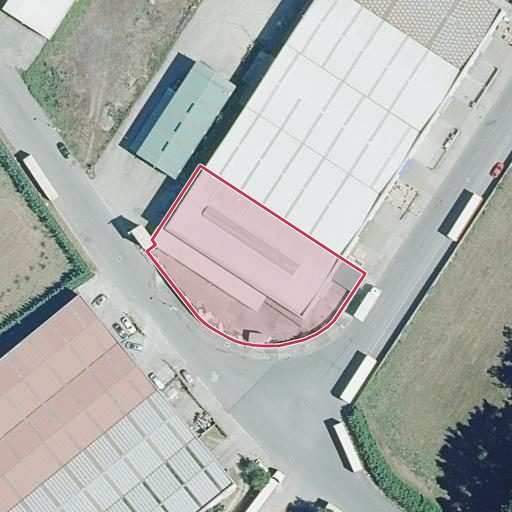 Vista aérea del bien 1: Nave industrial, Rabade