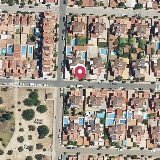 Vista aérea del bien 1: Vivienda, Castilleja de Guzmán