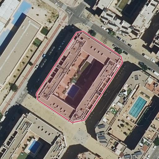 Foto aérea de la subasta en Getafe
