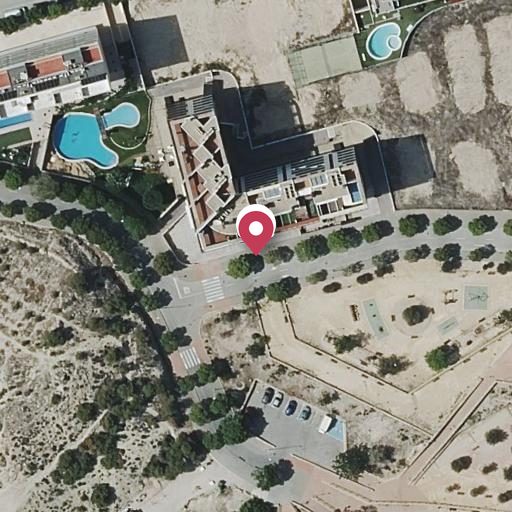 Foto aérea de la subasta en Villajoyosa
