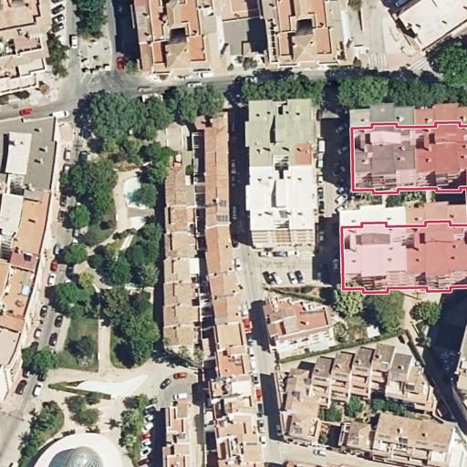 Foto aérea de la subasta en Estepona