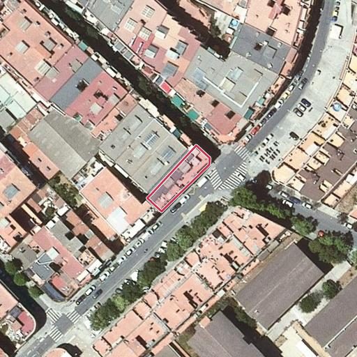 Foto aérea de la subasta en Santa Coloma de Gramenet