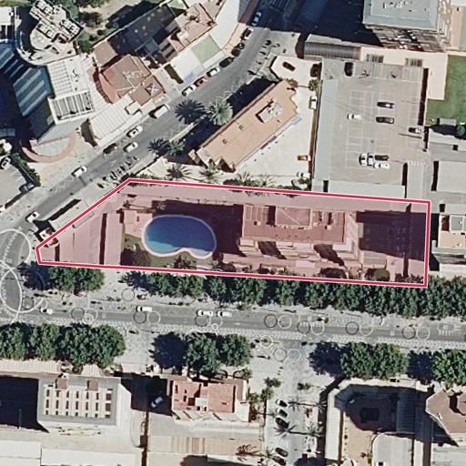 Foto aérea de la subasta en Benidorm