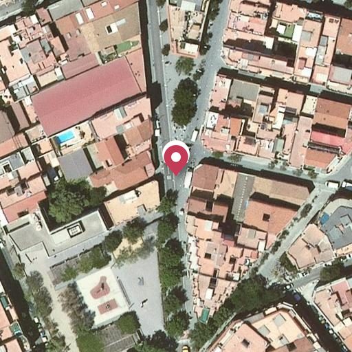 Foto aérea de la subasta en Santa Coloma de Gramanet