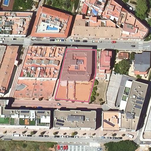 Foto aérea de la subasta en Torredembarra