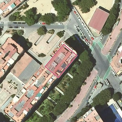 Foto aérea de la subasta en Badalona