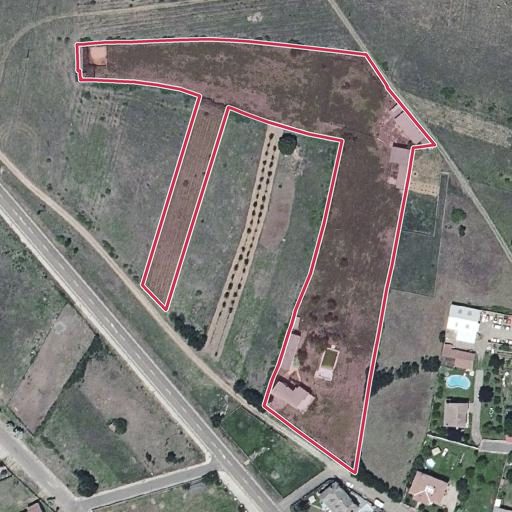Vista aérea del bien 1: Vivienda, Lorenzana