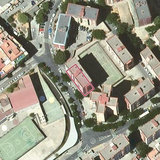 Foto aérea de la subasta en Badalona
