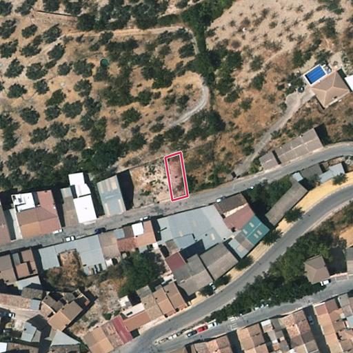 Foto aérea de la subasta en Castillo de Locubín
