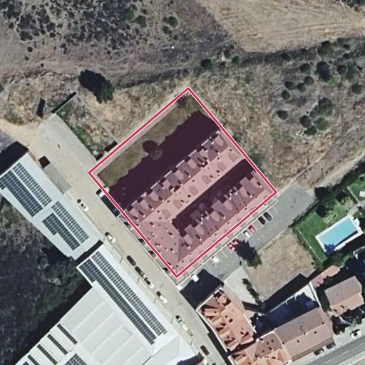 Foto aérea de la subasta en Valverde de la Virgen
