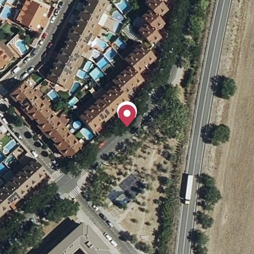 Foto aérea de la subasta en Velilla de San Antonio